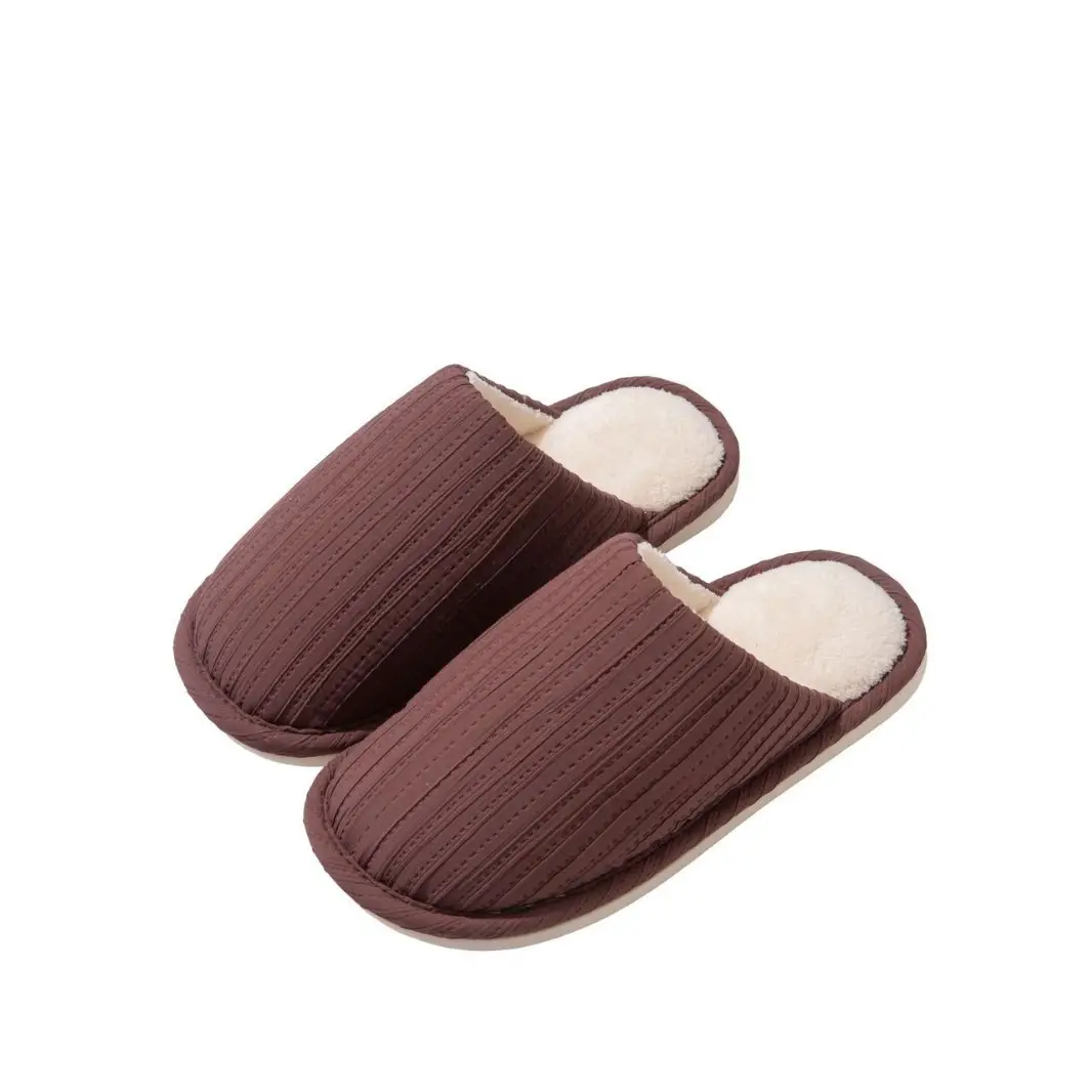 Cute Cotton Slippers for Women Autumn and Winter 2025 New Indoor Home Warm Bag and Couple Furry Confinement Shoes for Men - Image 10