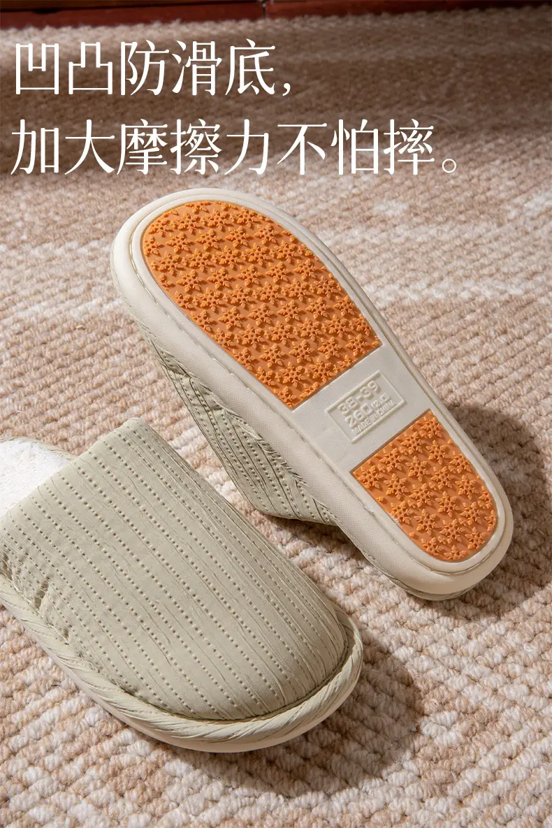 Cute Cotton Slippers for Women Autumn and Winter 2025 New Indoor Home Warm Bag and Couple Furry Confinement Shoes for Men — feature 4