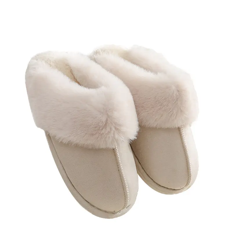 Women's Cotton Winter Slippers Pink Thick Warm Non-Slip - Image 10