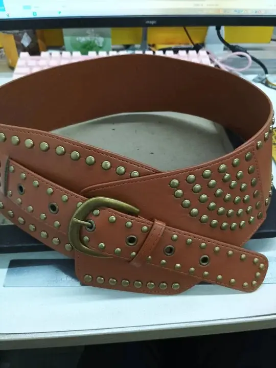 European American Cross-Border Leather Waist Chain Belt for Women - Image 2