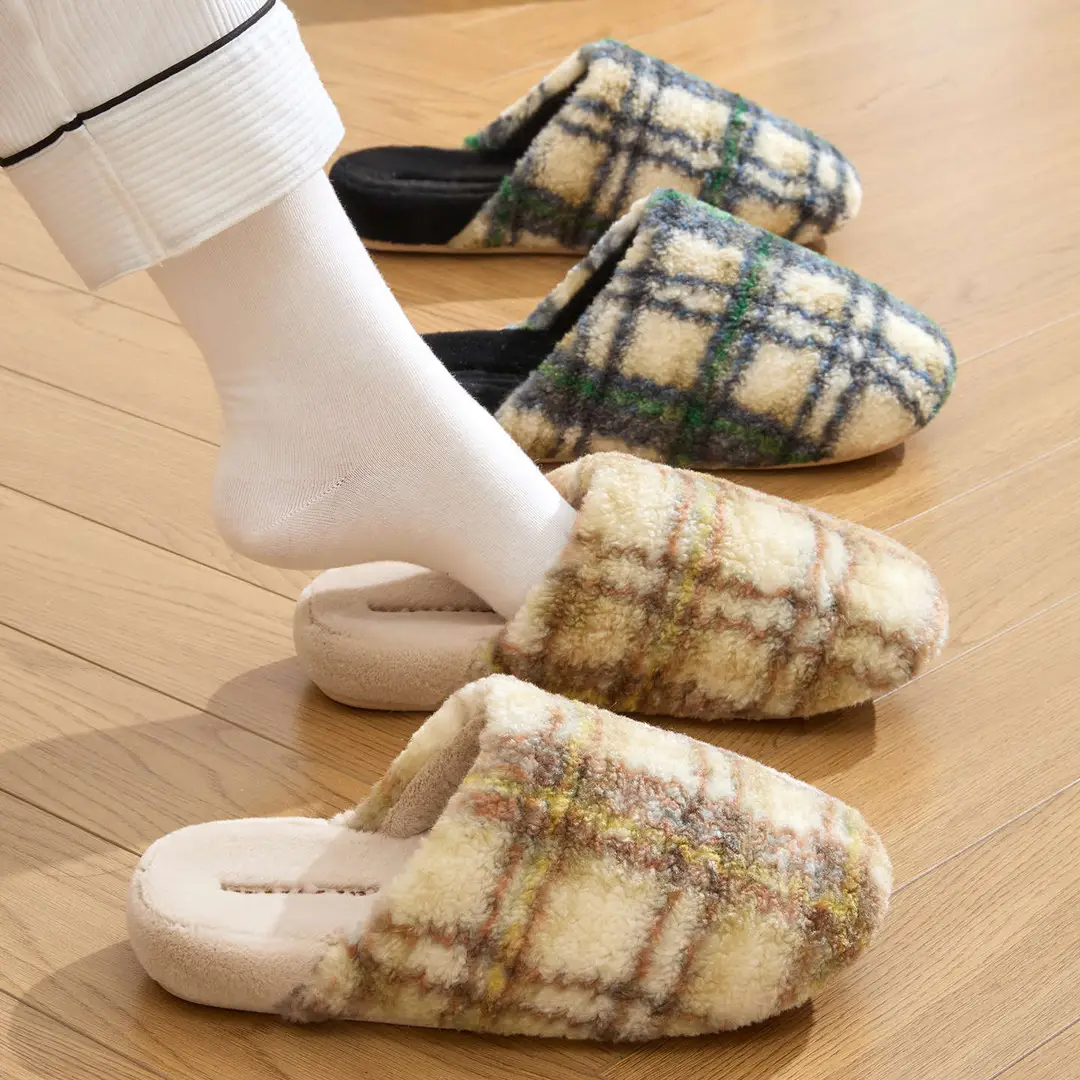 High-Quality Cotton Slippers for Women Winter 2025 New Indoor Home Warm Plush Slippers Thick-Soled Comfortable Cotton Slippers - Image 14
