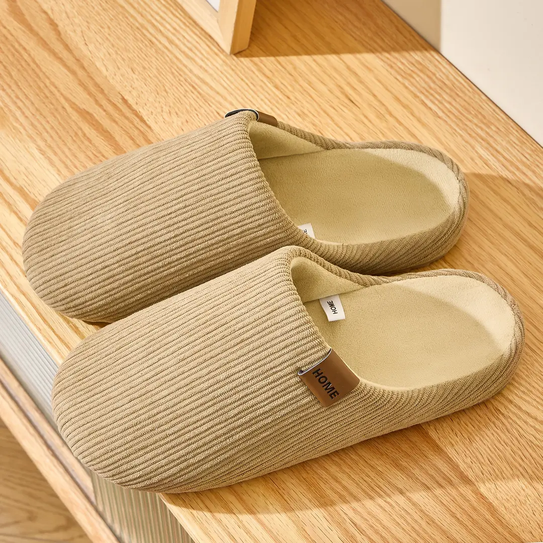 High-Quality Cotton Slippers for Women Winter 2025 New Indoor Home Warm Plush Slippers Thick-Soled Comfortable Cotton Slippers - Image 4