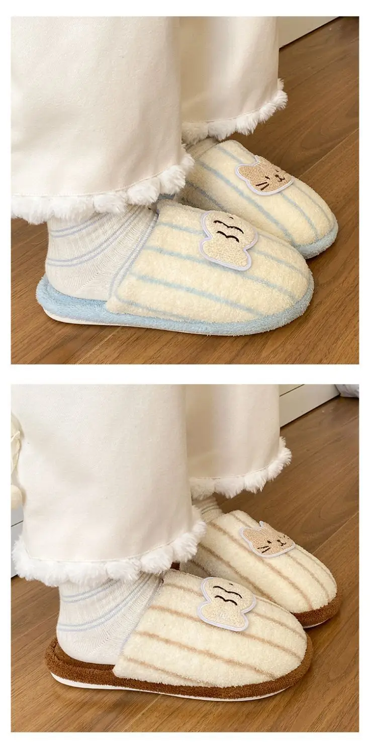 Cute Embroidered Cat Fish Head Flats for Women — feature 13