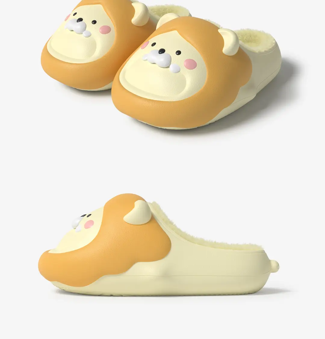 Cute Shark Cotton Slippers for Women, Winter Indoor Warm Slippers with Slight Arch Support, Waterproof and Warm, Couple's Eva Cotton Shoes for Outdoor Wear, Men's — feature 12