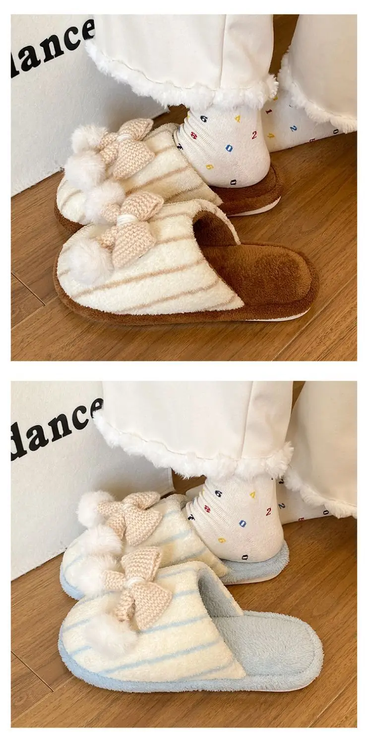 Winter Furry Slip-On Slippers for Women Pink — feature 12