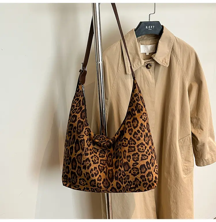 Leopard Print Korean Style Tote Bag for Office & Travel — feature 22