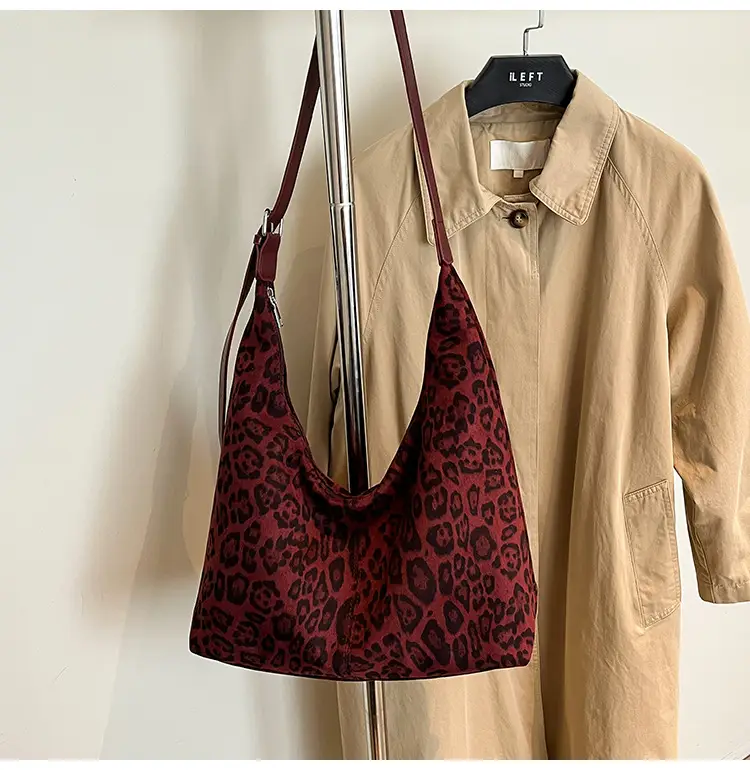 Leopard Print Korean Style Tote Bag for Office & Travel — feature 24