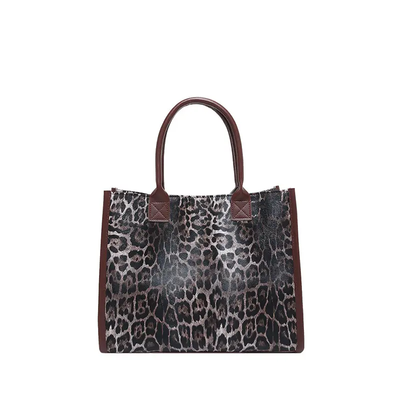 Leopard Print Large Capacity Women's Tote Bag - Image 2