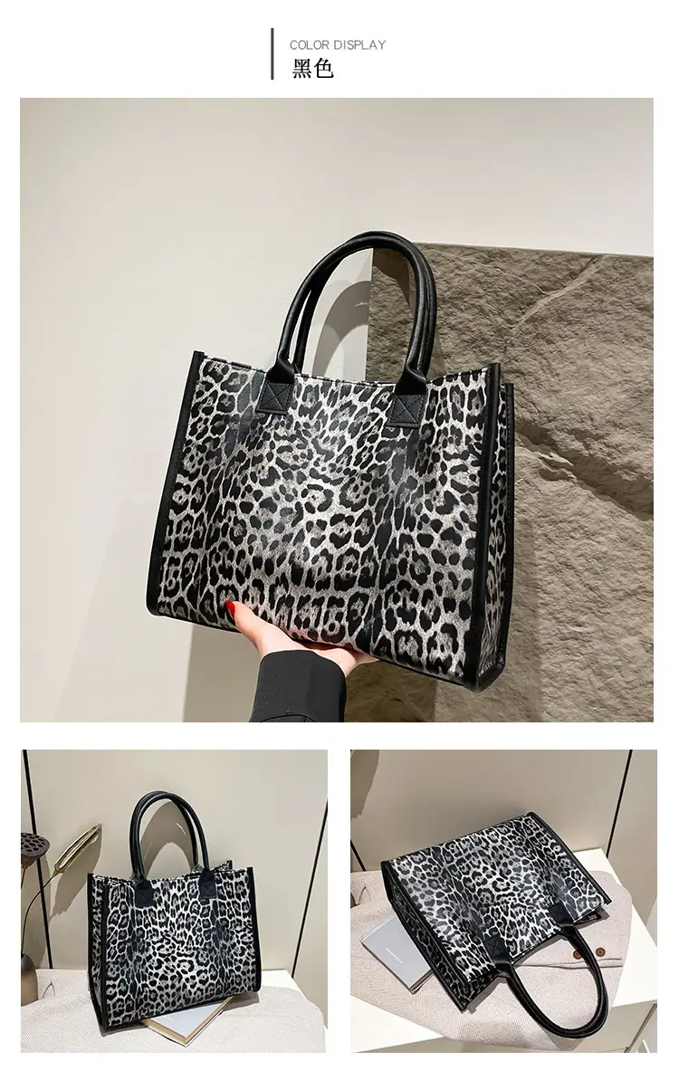 Leopard Print Large Capacity Women's Tote Bag — feature 10