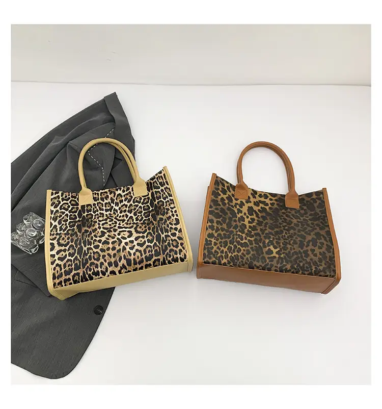 Leopard Print Large Capacity Women's Tote Bag — feature 48