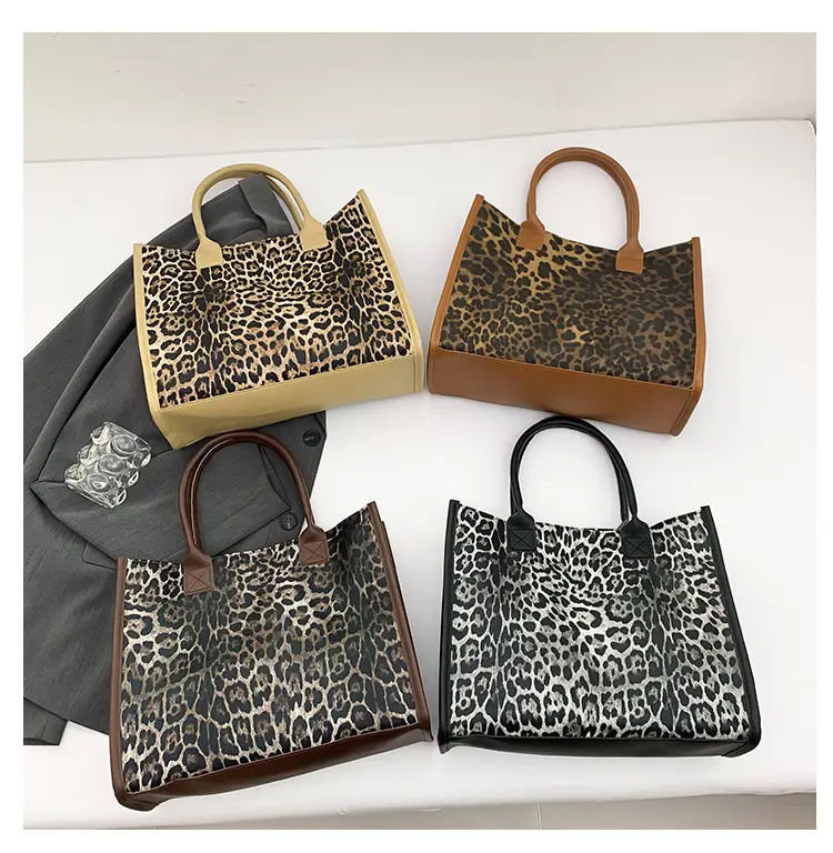 Leopard Print Large Capacity Women's Tote Bag — feature 8
