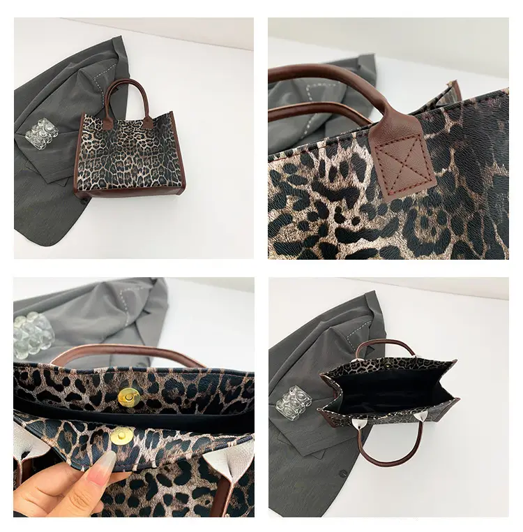 Leopard Print Large Capacity Women's Tote Bag — feature 9