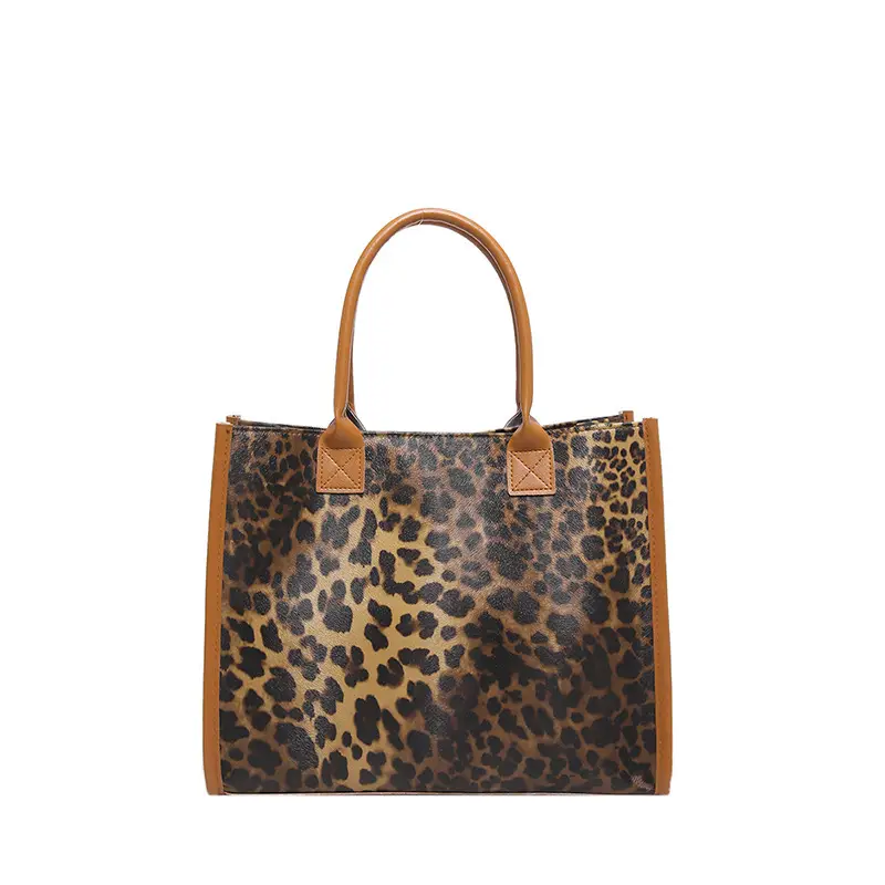 Leopard Print Large Capacity Women's Tote Bag - Image 3
