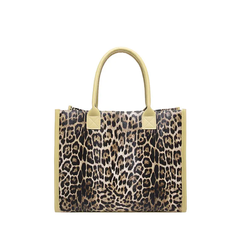Leopard Print Large Capacity Women's Tote Bag - Image 4