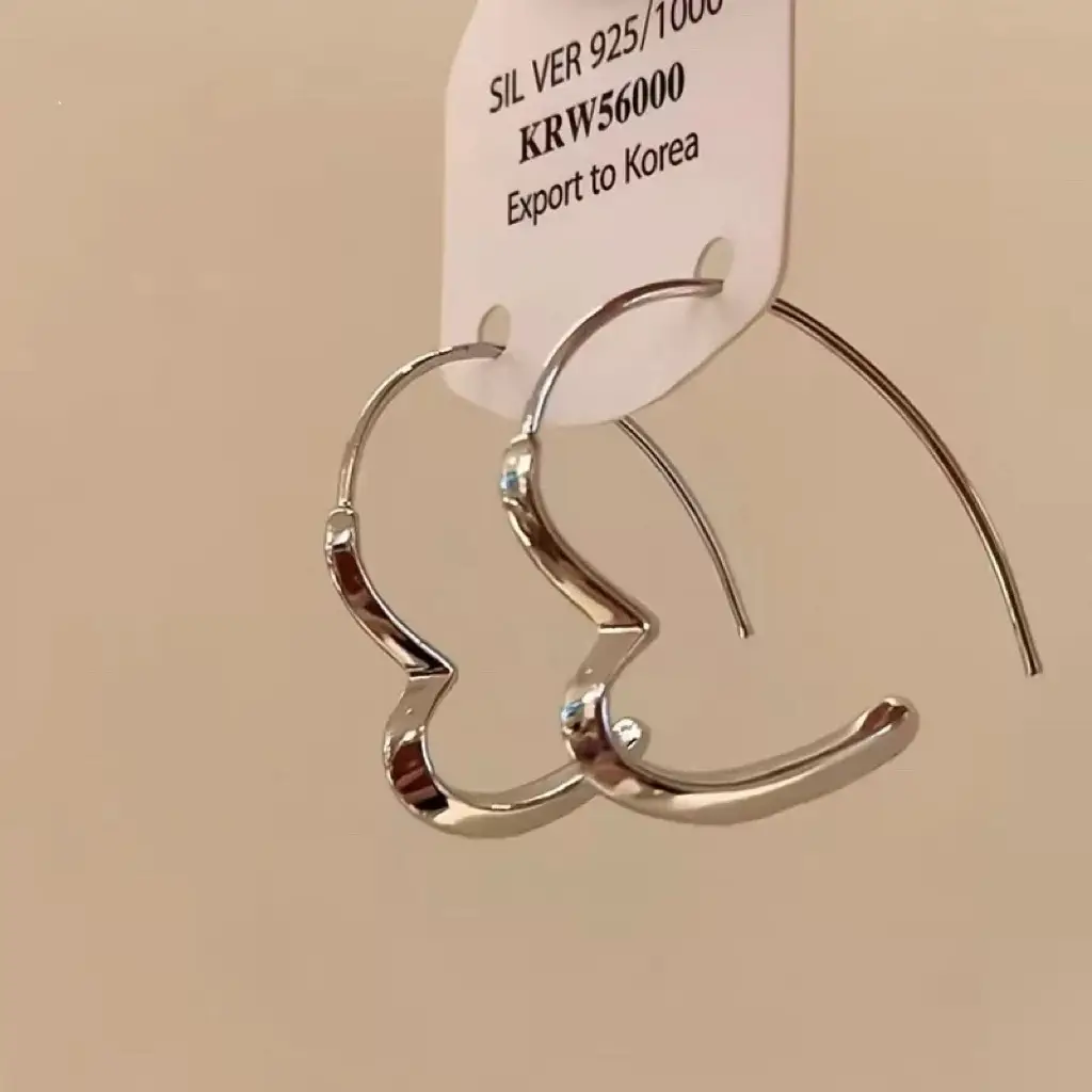 Minimalist Silver Needle Round Hoop Earrings Simple Fashion Commuter Personality Versatile Earrings Light Luxury High-End Earrings — feature 8
