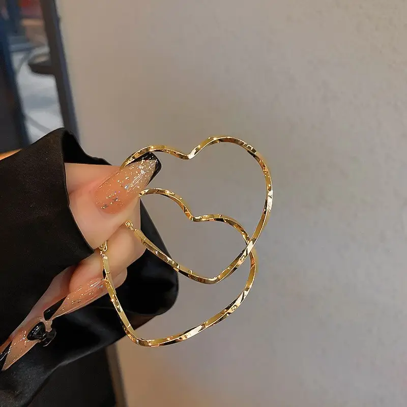 Minimalist Silver Needle Round Hoop Earrings Simple Fashion Commuter Personality Versatile Earrings Light Luxury High-End Earrings