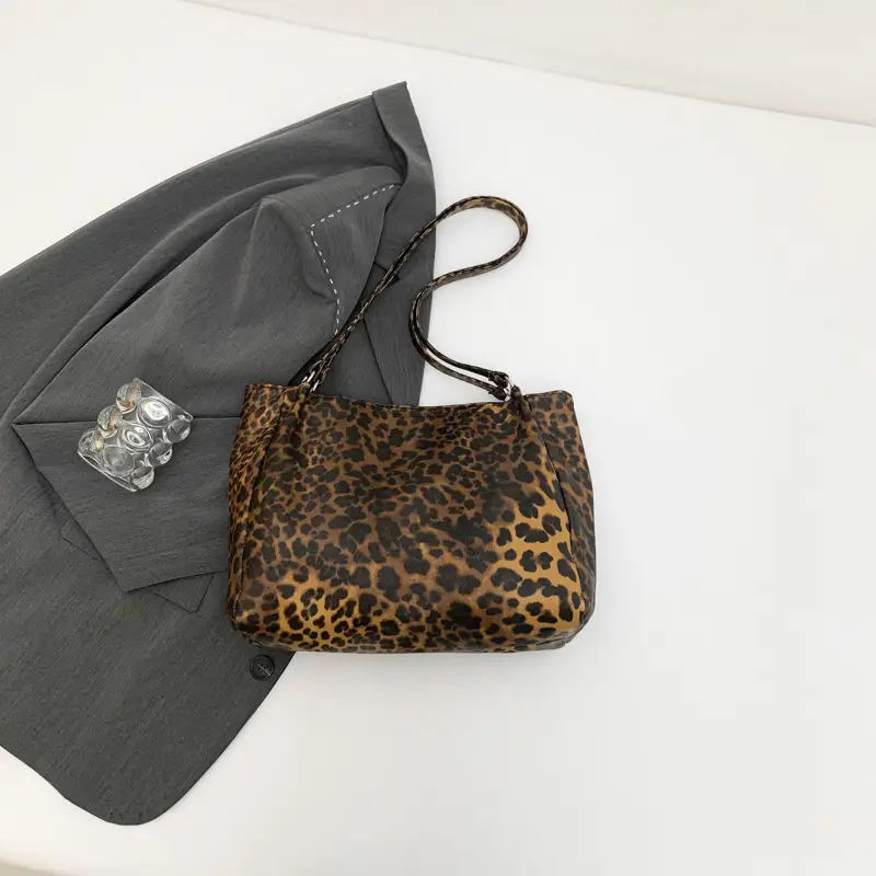 Women Leopard Print Tote Bags 2024 New Large Capacity - Image 2