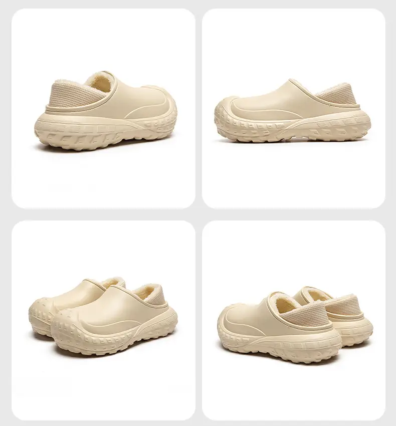 2025 Winter Cotton Slippers for Men, Warm Eva Waterproof, One-Leg Velvet Bag Heel for Women — feature 14