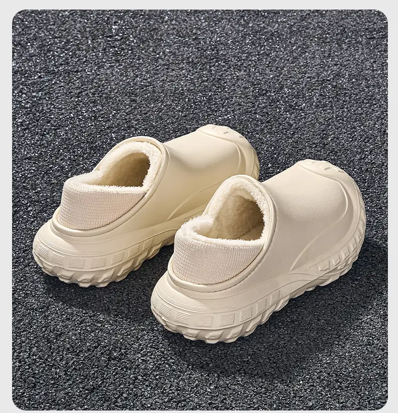2025 Winter Cotton Slippers for Men, Warm Eva Waterproof, One-Leg Velvet Bag Heel for Women — feature 15