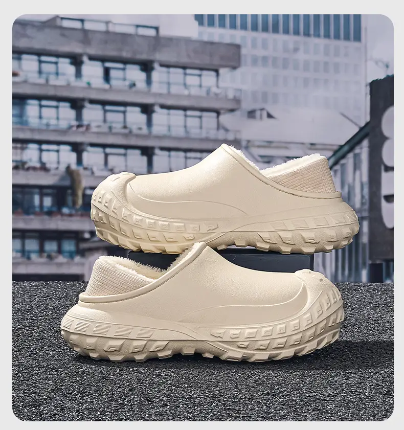 2025 Winter Cotton Slippers for Men, Warm Eva Waterproof, One-Leg Velvet Bag Heel for Women — feature 16