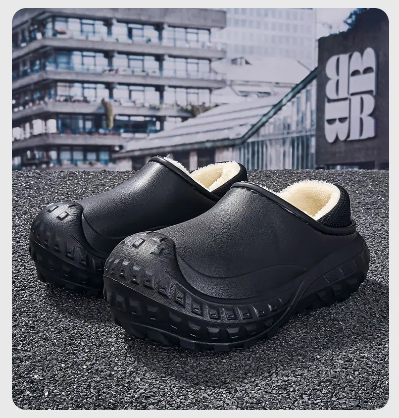2025 Winter Cotton Slippers for Men, Warm Eva Waterproof, One-Leg Velvet Bag Heel for Women — feature 17