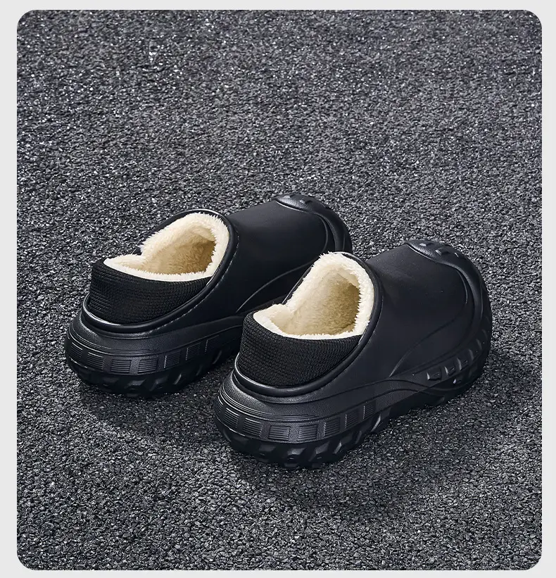 2025 Winter Cotton Slippers for Men, Warm Eva Waterproof, One-Leg Velvet Bag Heel for Women — feature 19