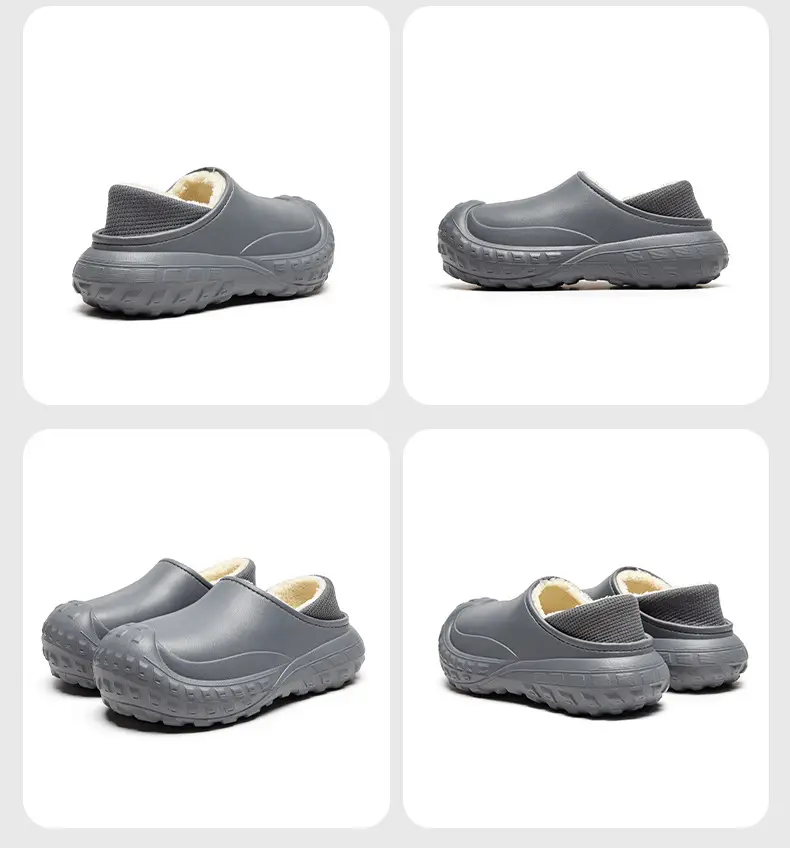 2025 Winter Cotton Slippers for Men, Warm Eva Waterproof, One-Leg Velvet Bag Heel for Women — feature 22