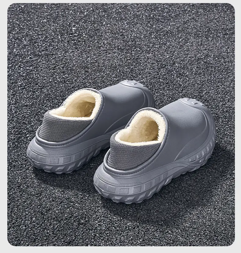 2025 Winter Cotton Slippers for Men, Warm Eva Waterproof, One-Leg Velvet Bag Heel for Women — feature 23