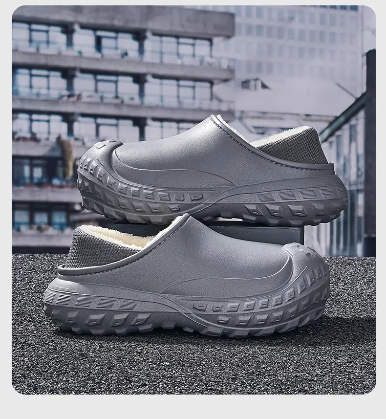 2025 Winter Cotton Slippers for Men, Warm Eva Waterproof, One-Leg Velvet Bag Heel for Women — feature 24