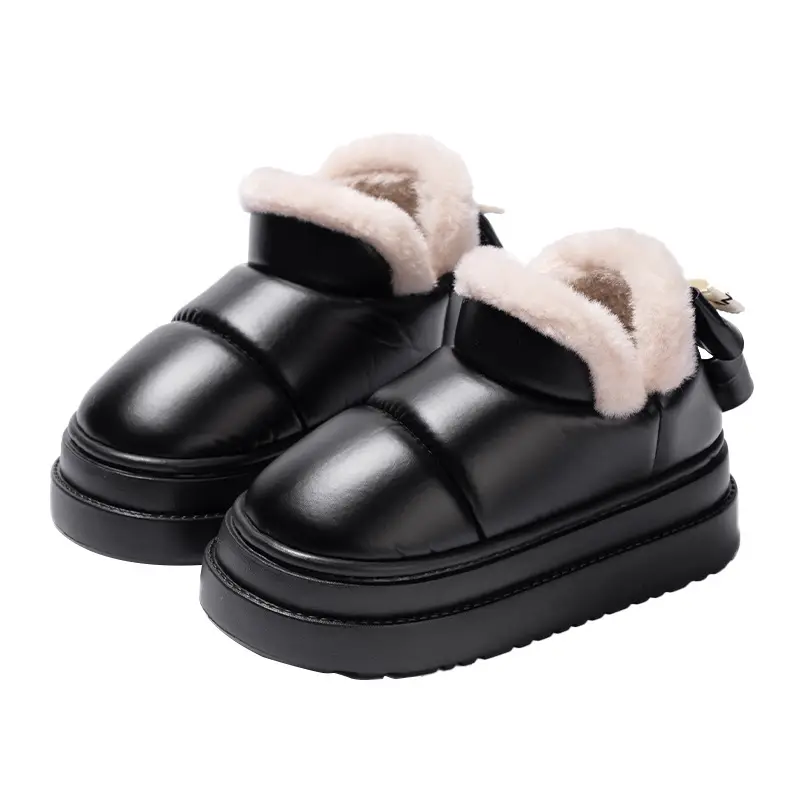 Cotton Slippers for Women, New Winter Style, Non-Slip Thick Sole, Cute Bowknot Design, Closed Heel, Suitable for Outdoor Wear - Image 8