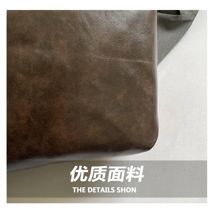 Retro Crossbody Tote Bag Women Leather Travel Bag Brown Black — feature 4