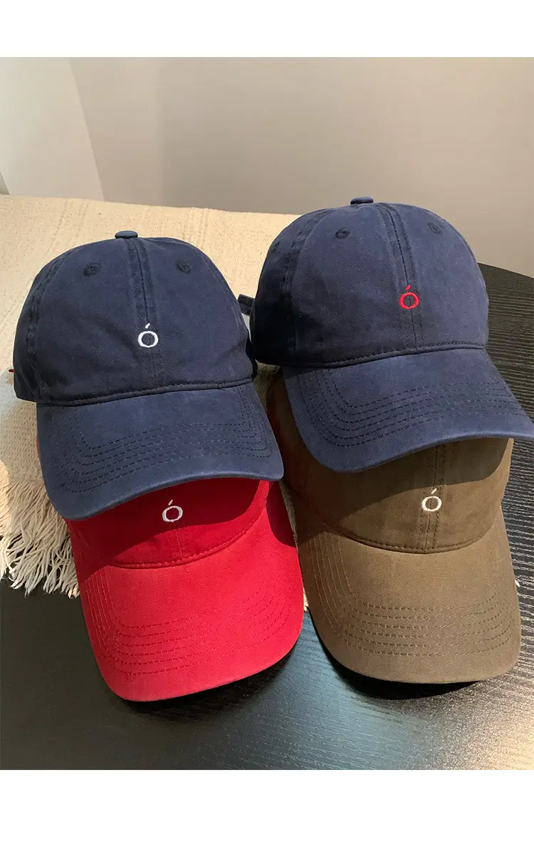 Women Navy Blue Baseball Cap with White Logo — feature 9