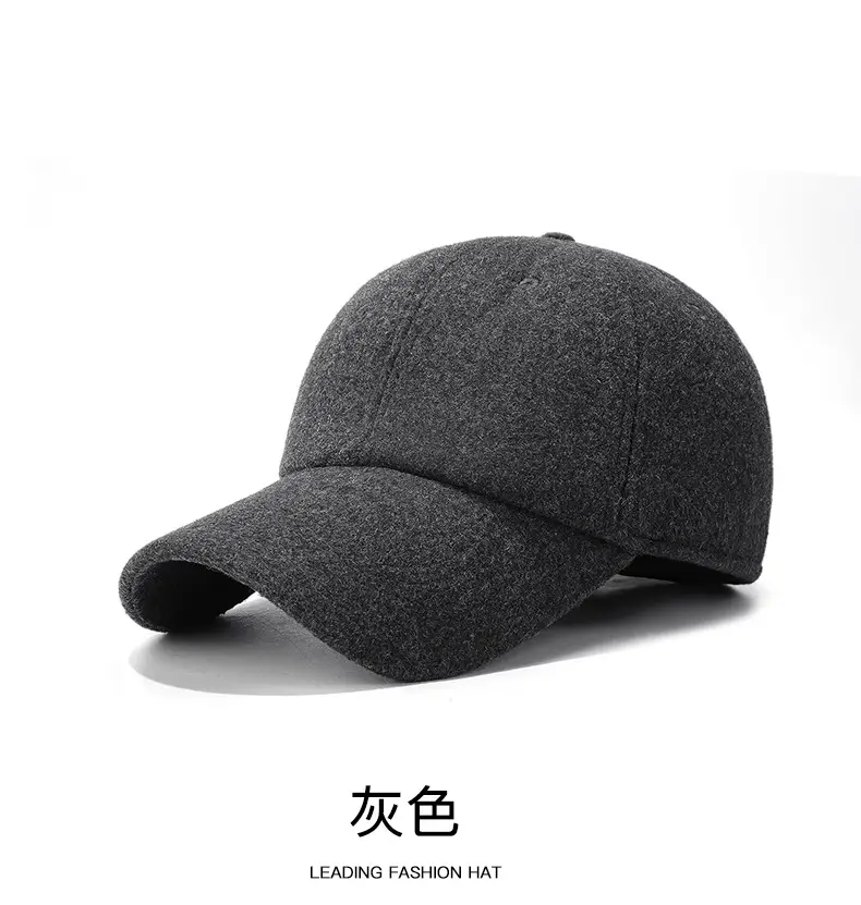 Winter Wool Cap for Men Women Black Cold Proof — feature 15