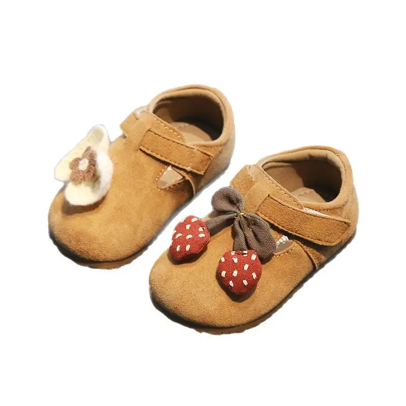 Girls Birkenstock Shoes with Heart Decor Non-Slip Sole
