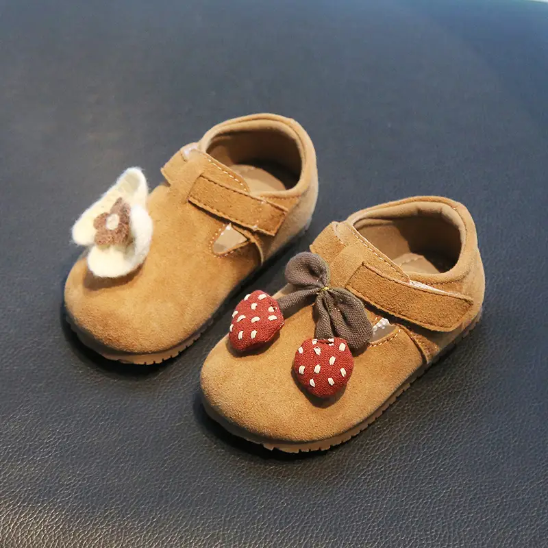 Girls Birkenstock Shoes with Heart Decor Non-Slip Sole