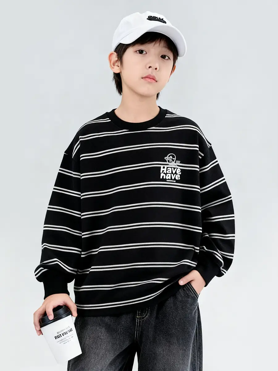 Boys Striped Long Sleeve T-Shirt 2025 - Image 4