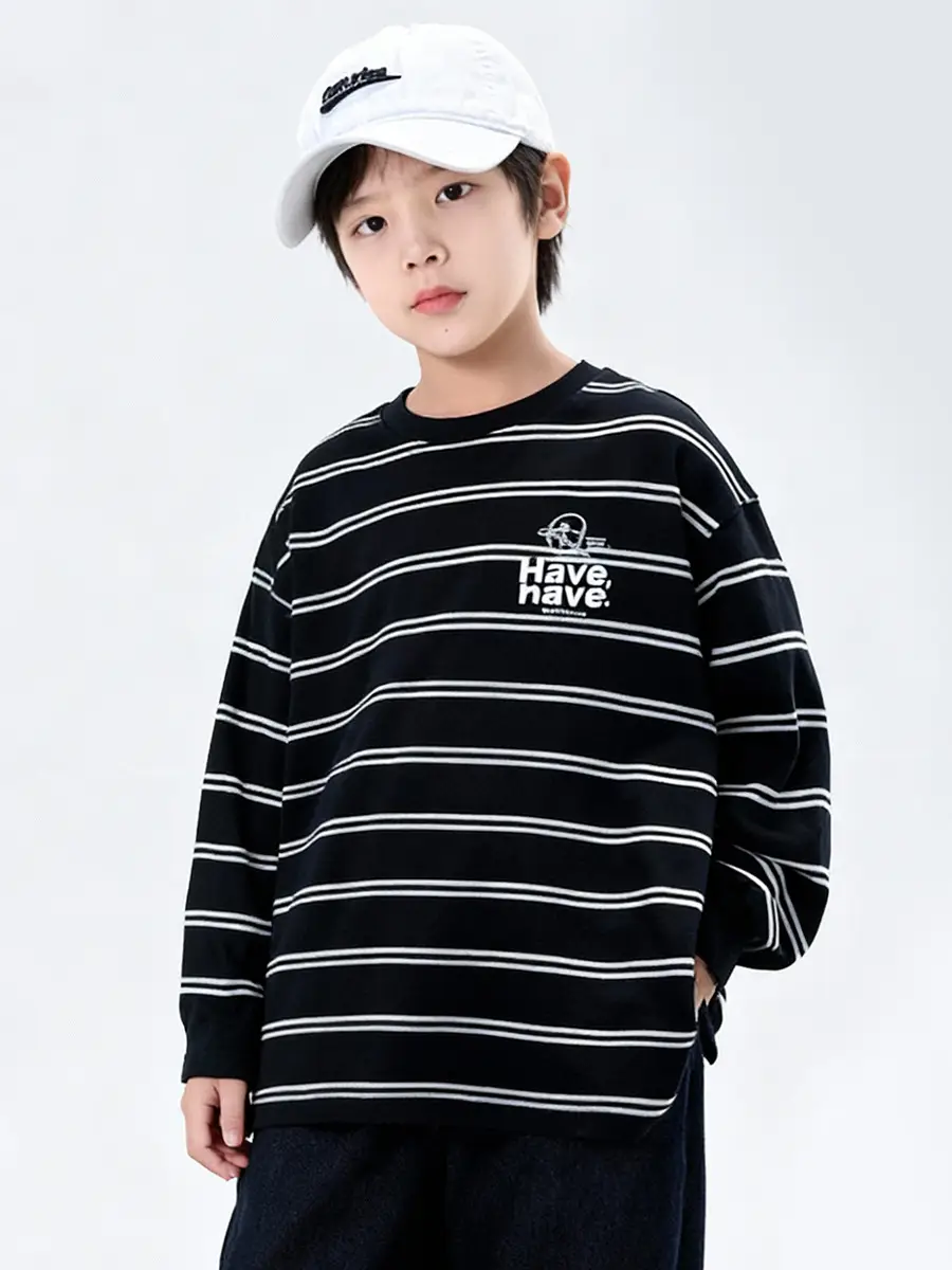 Boys Striped Long Sleeve T-Shirt 2025 - Image 6