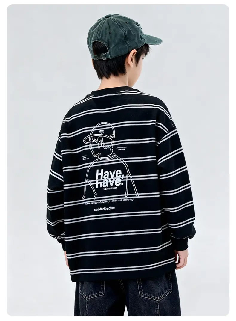 Boys Striped Long Sleeve T-Shirt 2025 — feature 6