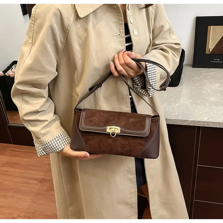 Women Crossbody Bag Beige French Luxury Textured — feature 23