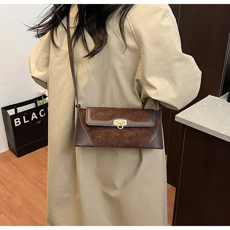 Women Crossbody Bag Beige French Luxury Textured — feature 24