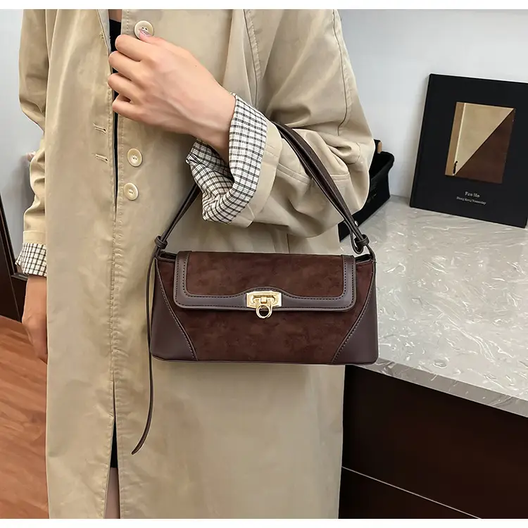 Women Crossbody Bag Beige French Luxury Textured — feature 25