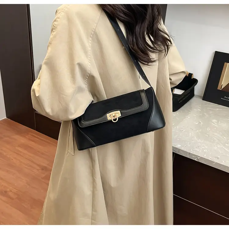 Women Crossbody Bag Beige French Luxury Textured — feature 26