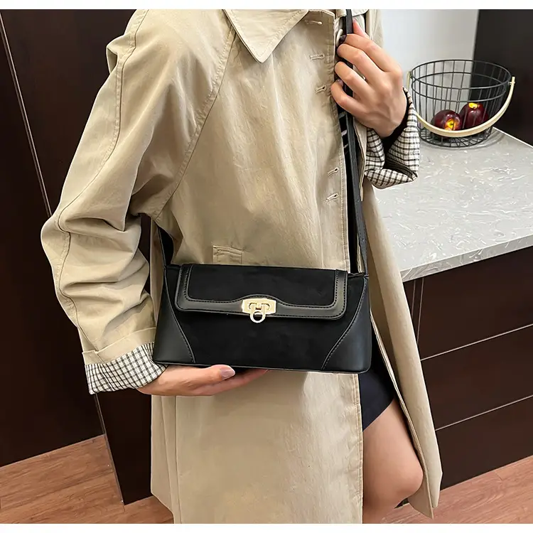 Women Crossbody Bag Beige French Luxury Textured — feature 29