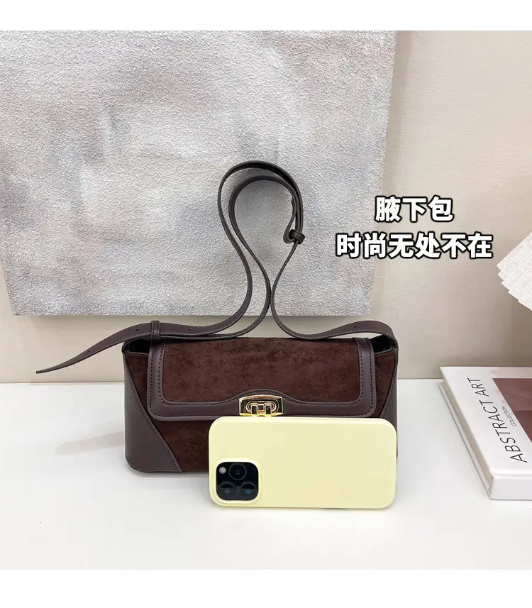 Women Crossbody Bag Beige French Luxury Textured — feature 3