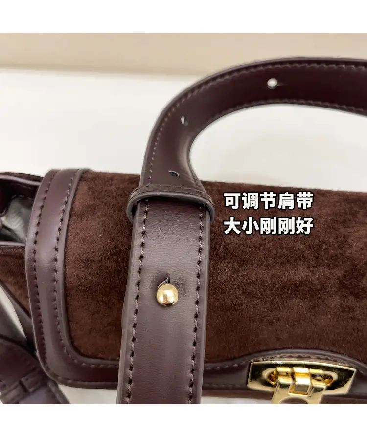 Women Crossbody Bag Beige French Luxury Textured — feature 6