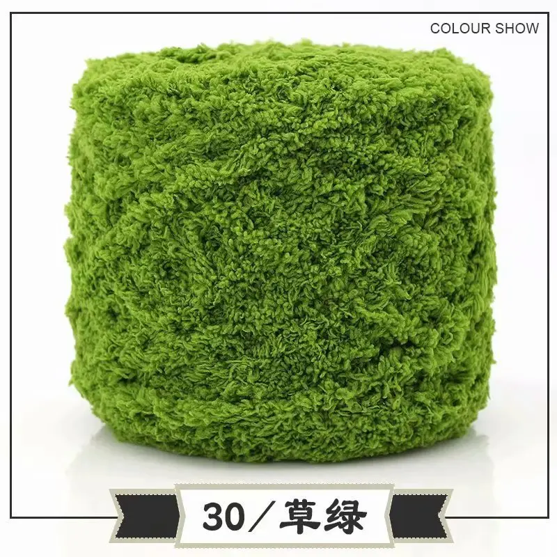 Skin-Friendly Velvet Three-Strand Coral Fleece 100g Towel Yarn Towel Thread Chenille Baby Scarf Yarn Hand-Knitted Thick Yarn Wholesale