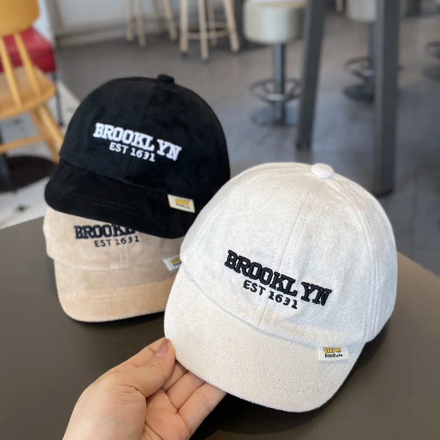Baby Korean Style Windproof Baseball Cap Grey