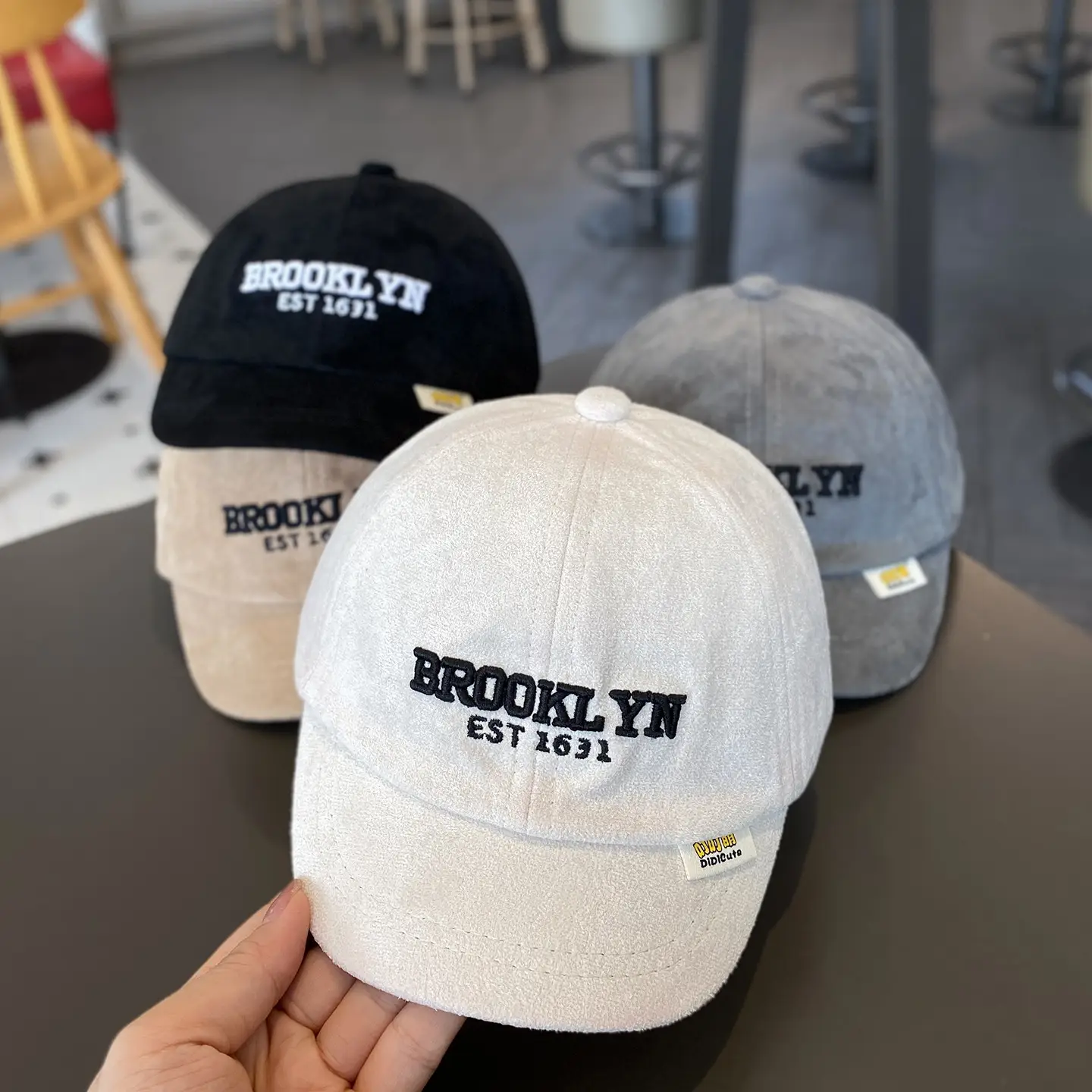Baby Korean Style Windproof Baseball Cap Grey — feature 3