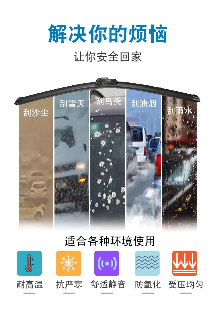 Suitable for Chery Wipers Tiggo 3/5/7/8/Qq/3X/5X Fengyun 2 Arrizo 5/7/8A3A5 Wipers — feature 15