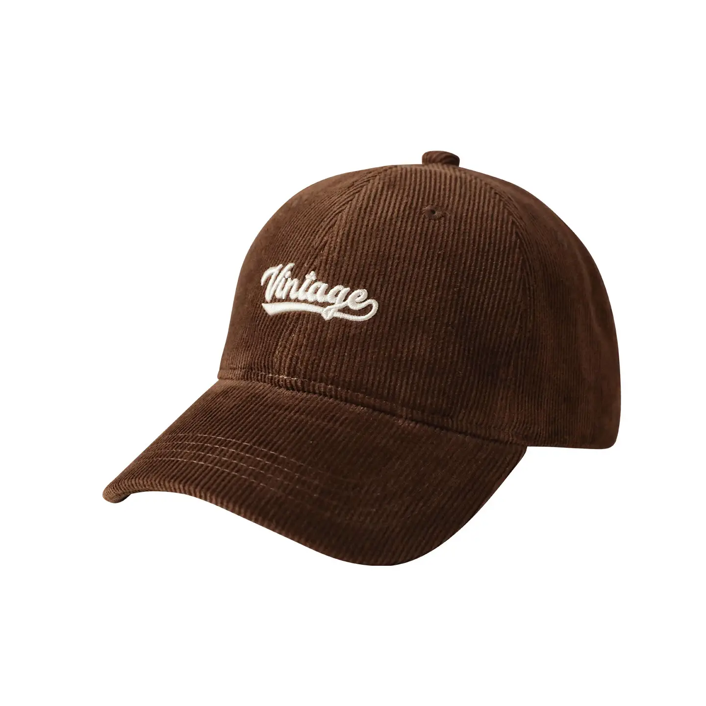 Korean Style Embroidered Duckbill Cap for Men Women Brown Beige - Image 16